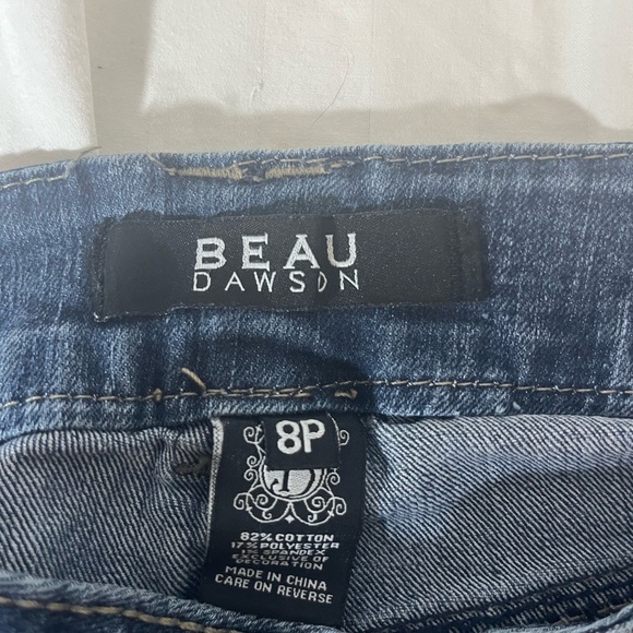 Beau Dawson Dark Blue Straight Leg Jeans - Picture 8 of 9